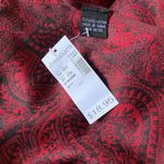 Dress Barn Red and Black Paisley Blanket Scarf Photo 1