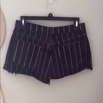 Reformation  Dixie sulu stripe high rise cut off denim jean shorts Photo 4