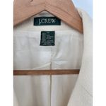 J. Crew Women's Cream Wool Cashmere Blend Blazer Size 12 Single Button Photo 1