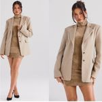 House Of CB  'Aline' Mink Oversized‎ Blazer NWOT size S Photo 0