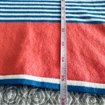 Sail To Sable STS  Preppy Striped Nautical Knit Dress Blue White Coral Size XL Photo 6