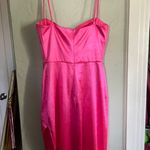 Lucy in the Sky Harley Satin Corset Maxi Dress in Pink Photo 2