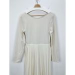 J.Crew  Pleated Ballet Maxi Dress Stretch Cotton Natural Long Sleeve Medium NWT Photo 6