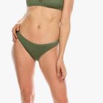 Kendall + Kylie Henley Smocked Cheeky Bikini Bottom Dark Ivy Size XL NWT Photo 12