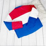 Champion  Reverse Weave Color Block Cropped‎ Puffer High Neckline Jacket NEW Photo 4