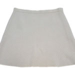 Theory  Teslia J Glossed Ivory Printed Skirt Large‎ Textured Knit Photo 0