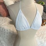 White Crochet Lace Halter Bikini Top Size undefined Photo 2