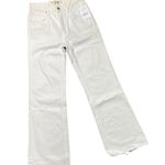 Free People White Out raw hem High-Rise Flare Jeans NWT 24x 30” Photo 4