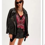 Free People Natalie Printed Long Sleeve Top in Plum Combo sz XS NWT $128R Photo 2