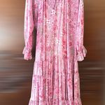 Free People Feeling Groovy pink floral boho maxi dress, size M Photo 6