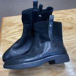 FitFlop Signey Mixte Ankle Boots Women's 9 Black Leather Round Toe Bootie S42 Photo 7