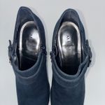 Alfani Womens Shirlee Navy Blue Suede Buckle Ankle Boots 6M Western Boho Casual Photo 8