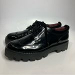 Franco Sarto Balin oxford lace up loafers black patent leather women’s size 8.5 Photo 1