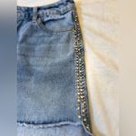 Venus Light Blue Denim Shorts rhinestone decoration Size 10 Photo 5