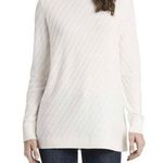 Vince Camuto NWT Antique White Mock Neck Diagonal Stitch Sweater Size Small Photo 0