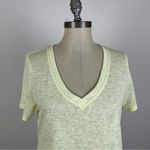 Athleta Neon Yellow V Neck Tee Photo 2