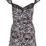 Aritzia Wilfred Veda animal print ruched mini dress in Giselle black Photo 5
