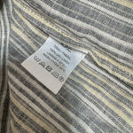 APC Rue Madame Paris Dress Shift 100% Linen sz L pockets striped lagenlook Tan Size L Photo 6