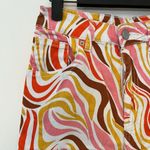 Rue 21 Retro Multi Swirl Print Straight Jeans - Size Medium Photo 1