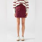 Eddie Bauer Y2K 90s Vintage Burgundy Corduroy Mini Skirt Women's 6 Academia Fall Photo 1