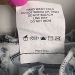 B. Smart  T Strap Sundress Size 13 Floral Mini Babydoll Ruffles Blue & White Photo 7