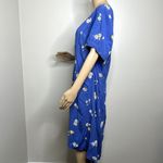 Old Navy  Blue Floral Patterned Short Sleeve Dress Photo 1