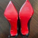 Christian Louboutin NEW Louboutin 37 Triniboot 100 Black Leather Ankle Booties Photo 5