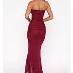 White Fox Boutique Burgundy Maxi Dress Photo 1