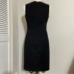 AB Studio Classic Solid Black High Neck Dress Size 8 Photo 3