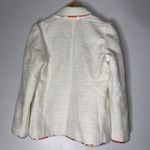 Kate Spade ‎ blossom trim tweed jacket White/ivory Gold Button Blazer 4 Photo 1