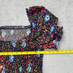 ZESICA Floral Maxi Dress Smocked Bohemian Cottagecore Summer Festival Medium Blue Photo 8