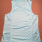Champion sleeveless athletic‎ shirt, turquoise blue, v neck, polyester, size XXL Blue Photo 0