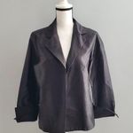 UC2 Under Construction Black Silk Open Jacket Blazer Size S Photo 0
