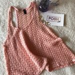 Nollie by PacSun Lacey Knit Tank Top Size Large Pink Photo 1