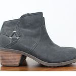 Teva Boots Womens Size 8.5 Black Foxy Ankle Boot Leather Stacked Heel 1006317 Photo 0
