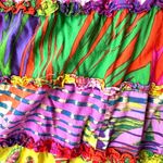 Vintage Sandy Starkman Skirt Small Multicolor Tiered Ruffle Hippie Festive READ Red Size undefined Photo 9