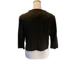 Philosophy Dark Gray Cropped 3/4 Sleeve Cardigan Size Small Photo 4