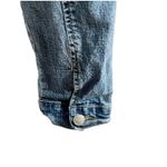 Fubu Women’s Vintage Y2K Jean Jacket Cropped Stretch Size Large Lighter Wash Blue Photo 5