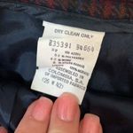 Carriage Court Vintage Wool Blend Burgundy/Navy/Brown Plaid Pencil Skirt Red Size 26 Photo 2