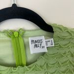 Princess Polly Textured Green Long Sleeve Cut Out Dress Size 2 Photo 3