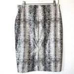 EXPRESS  New Snakeskin Print Leather Pencil Skirt Size Medium Photo 2