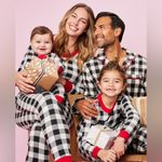 Hanna Andersson NWOT Buffalo Check Plaid Pajamas Black Size XS Photo 1