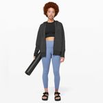 Lululemon Ready to Roll zip up Hoodie Heathered Black size 6 Photo 10