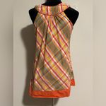 Xxi EUC  Orange and Red Plaid Sleeveless Dress with Pockets size medium Photo 5