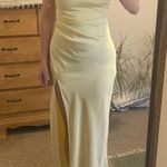 Billy j boutique yellow slit dress Size 6 Photo 0