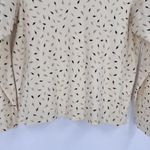Vintage LL Bean Women’s S Off White Fall Leaves Cotton Long Sleeve Shirt Autumn Tan Photo 8