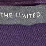 The Limited  Sweater Vest Womens Sz M Plum Knit Cotton Sleeveless V Neck Buttoned Photo 6