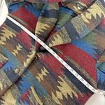 *RARE* Vintage Wool Aztec Blazer Jacket Red Size L Photo 12