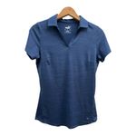 Puma Golf Women's Cloudspun Free V-neck Polo Size XS Navy Blue Photo 5