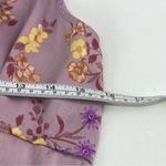 Hippie Rose NWT  Women's Floral Print Calf Midi satin slip Dress Purple L Photo 11